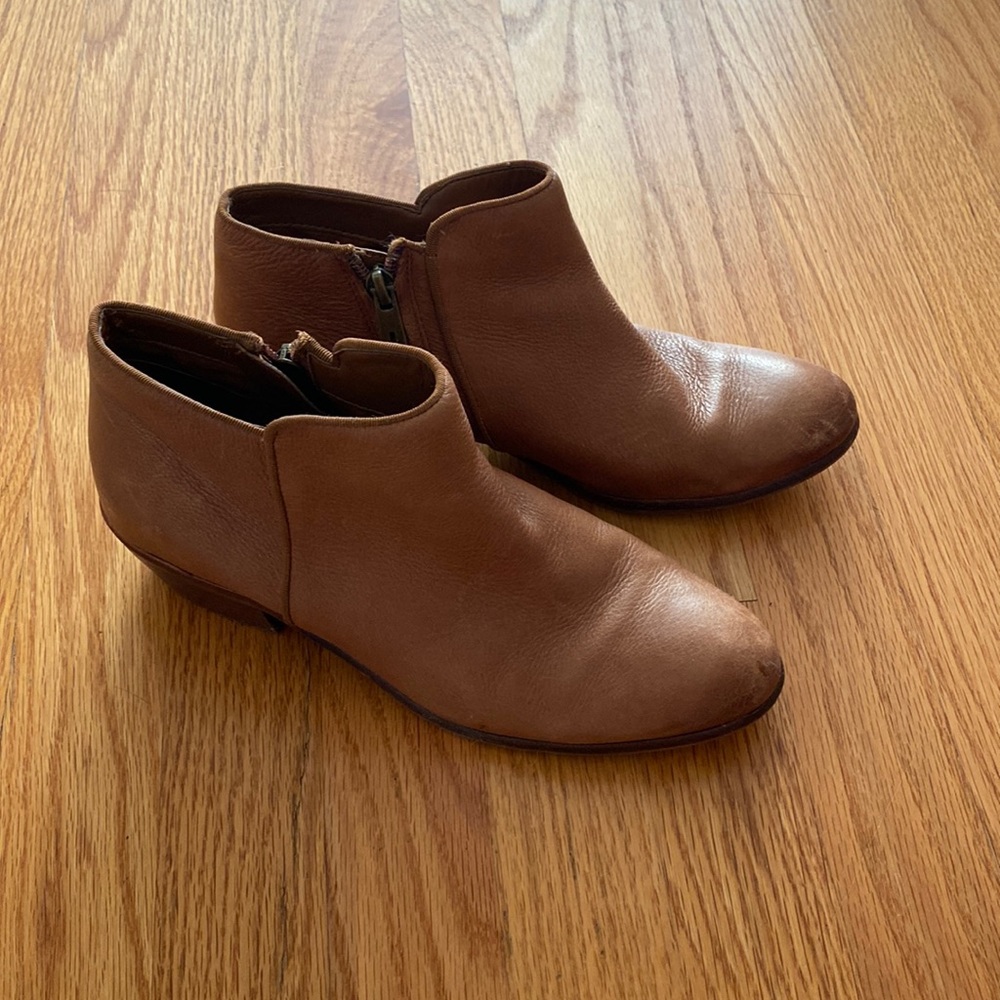 Sam Edelman petty brown leather booties 7.5